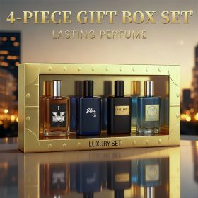 4-Piece men's Perfume Gift Set (0.68oz Each ) - 4Long-Lasting Fruity aroma & Fresh Scents, The Perfect Holiday, Date & Party Gift