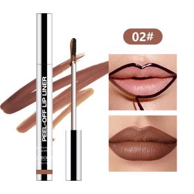 Pull Lip Liner Waterproof Long Lasting And Does Not Fade Lip Lacquer (Option: 3.5ml-02color)